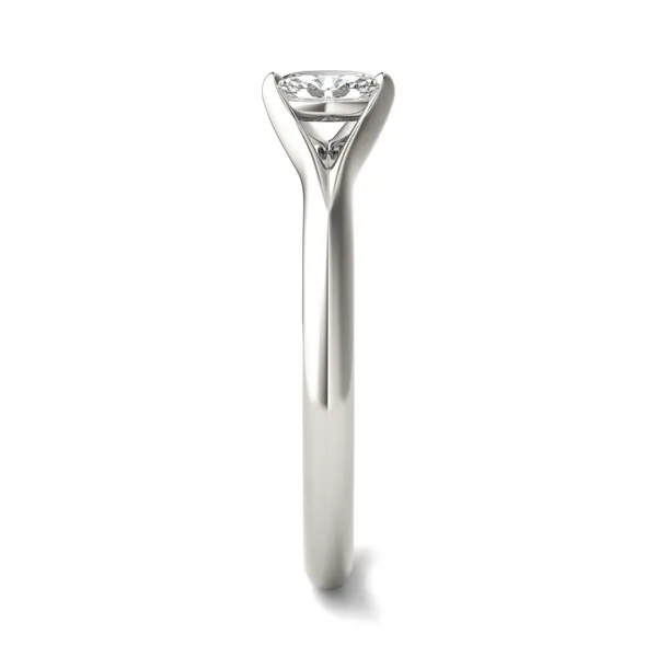 Oval Two-Prong Split Shank Petite Ring