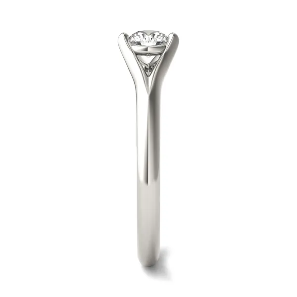 Round Brilliant Two-Prong Split Shank Petite Ring