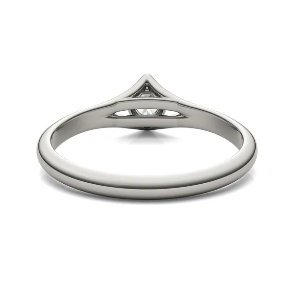 Round Brilliant Two-Prong Split Shank Petite Ring