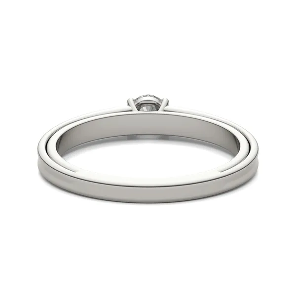 Petite Sculpted Lines Solitaire Ring