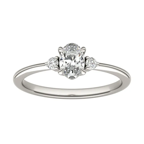 Oval Zelda Classic Three-Stone Ring