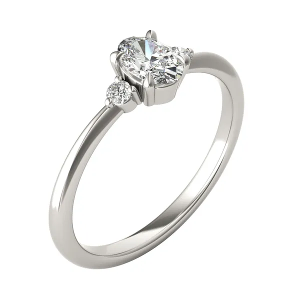 Oval Zelda Classic Three-Stone Ring