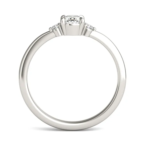 Oval Zelda Classic Three-Stone Ring