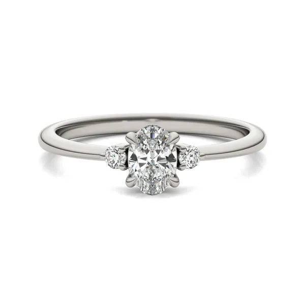 Oval Zelda Classic Three-Stone Ring