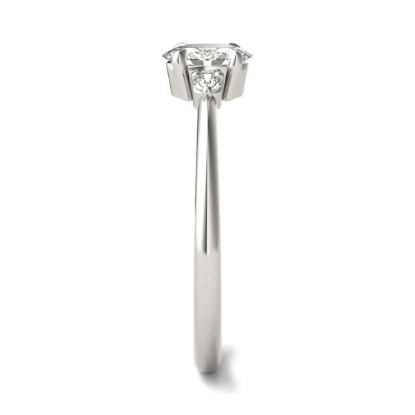 Oval Zelda Classic Three-Stone Ring