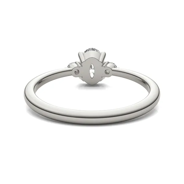 Oval Zelda Classic Three-Stone Ring