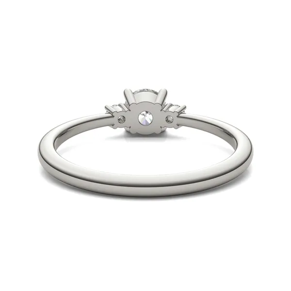 Round Brilliant Zelda Classic Three-Stone Ring