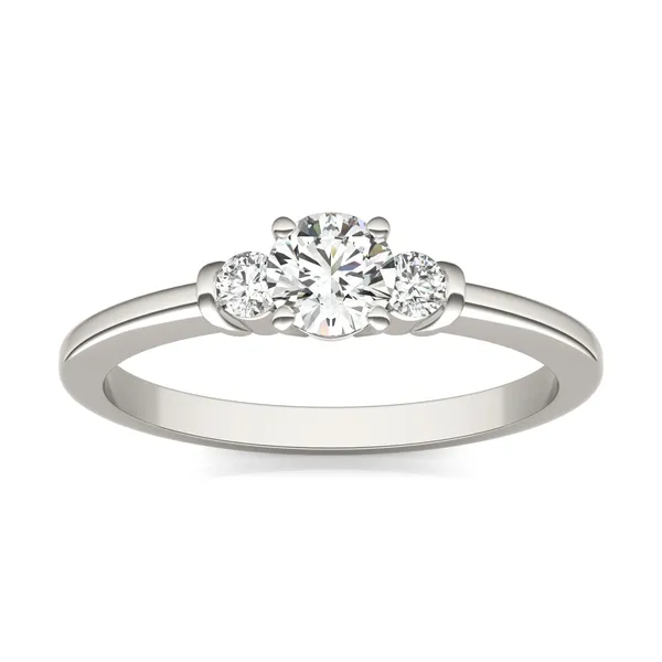 Petite Channel Three-Stone Ring