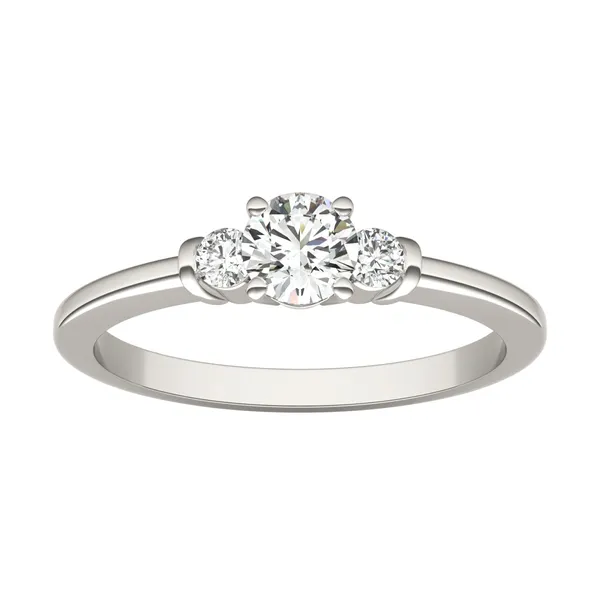 Petite Channel Three-Stone Ring