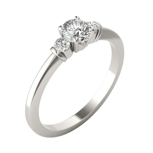 Petite Channel Three-Stone Ring