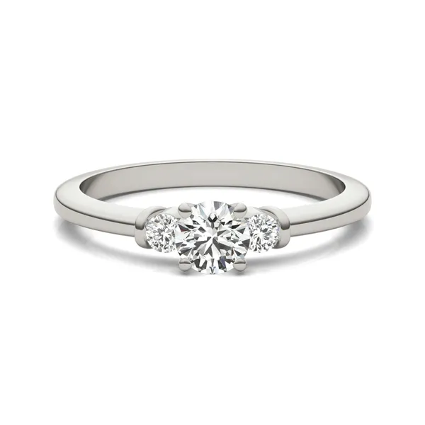 Petite Channel Three-Stone Ring