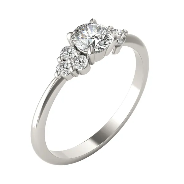 Petite Cloud Accented Ring