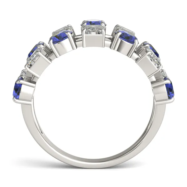 Dyad Alternating Sapphire Ring