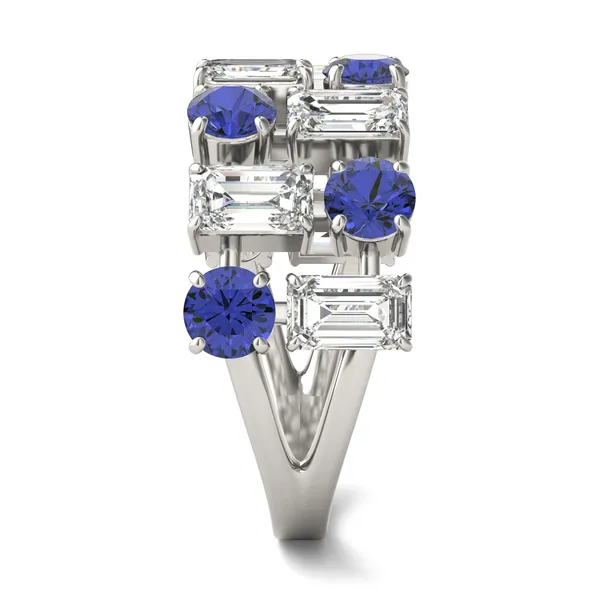 Dyad Alternating Sapphire Ring