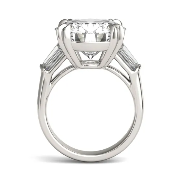 Round Hearts & Arrows Bold Isolde Exotic Engagement Ring