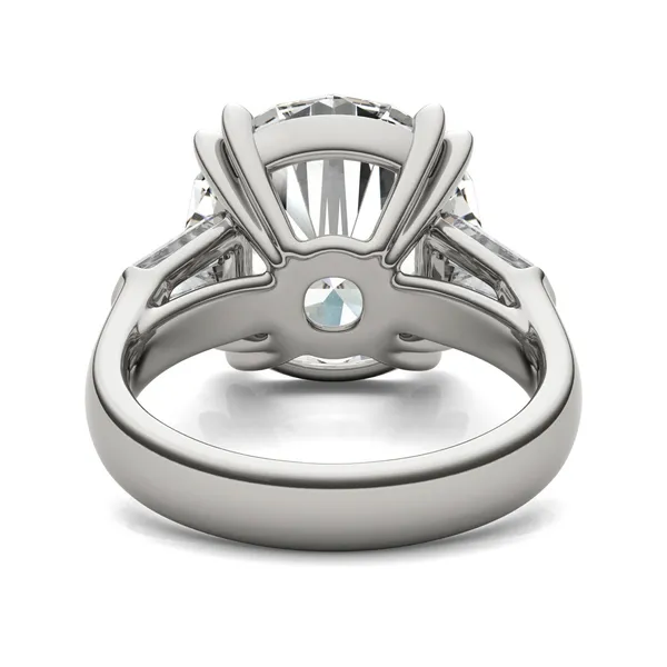 Round Hearts & Arrows Bold Isolde Exotic Engagement Ring