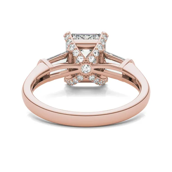 Emerald Luxe Baguette Side-Stone Engagement Ring