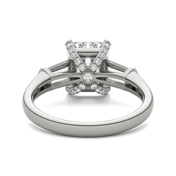 Radiant Luxe Baguette Side-Stone Engagement Ring