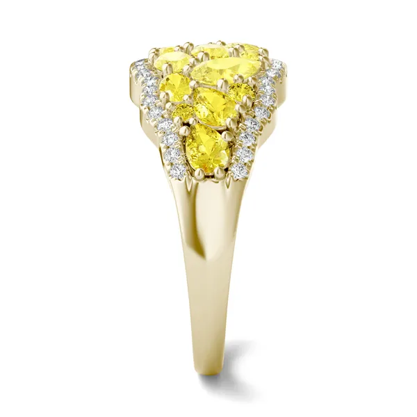 Fancy Yellow Daphne Ring