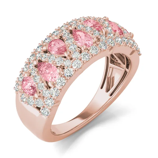 Fancy Pink Liv Pear Ring