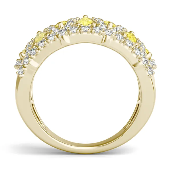 Fancy Yellow Liv Pear Ring