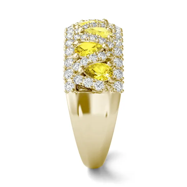Fancy Yellow Liv Pear Ring