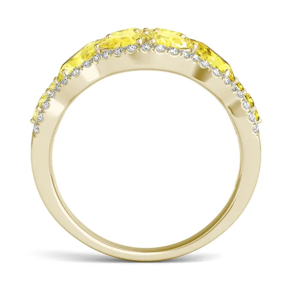 Fancy Yellow Portia Ring