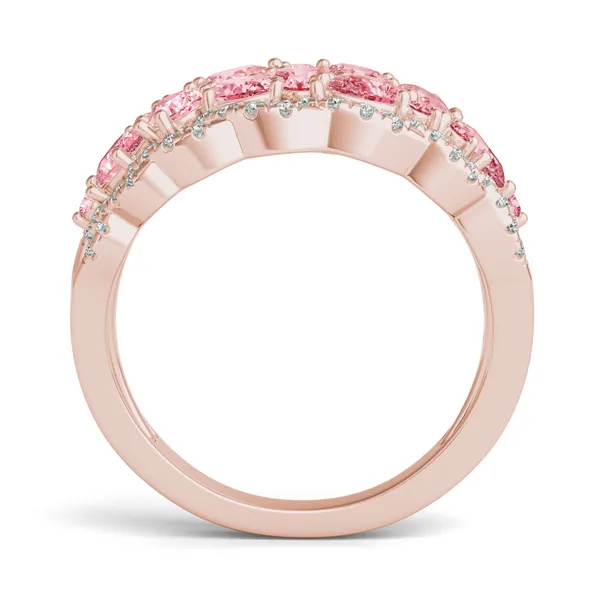 Fancy Pink Daphne Twisted Ring