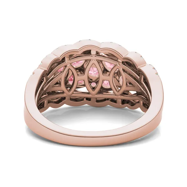 Fancy Pink Daphne Twisted Ring