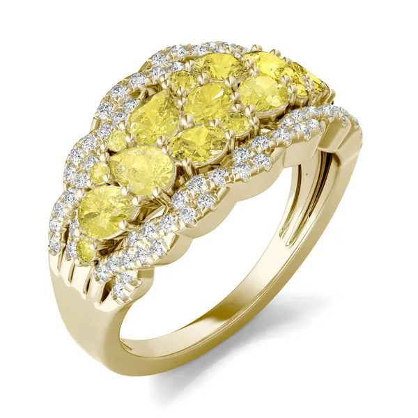 Fancy Yellow Daphne Twisted Ring