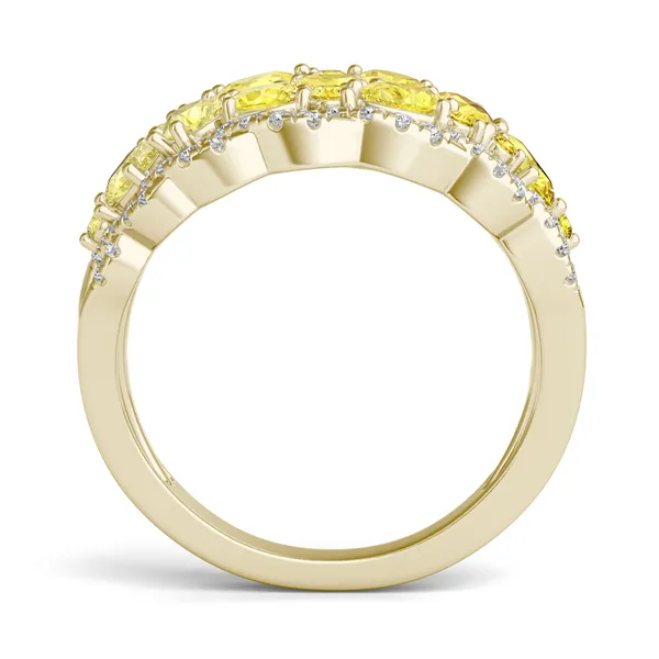 Fancy Yellow Daphne Twisted Ring