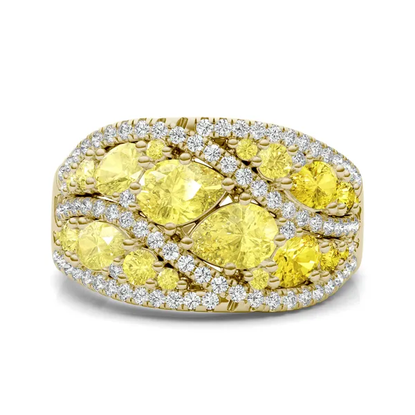 Fancy Yellow Solene Ring