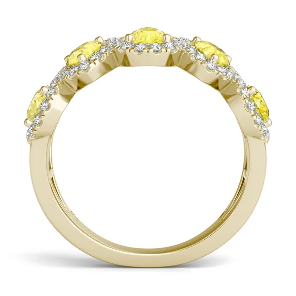 Fancy Yellow Freya Five-Stone Ring