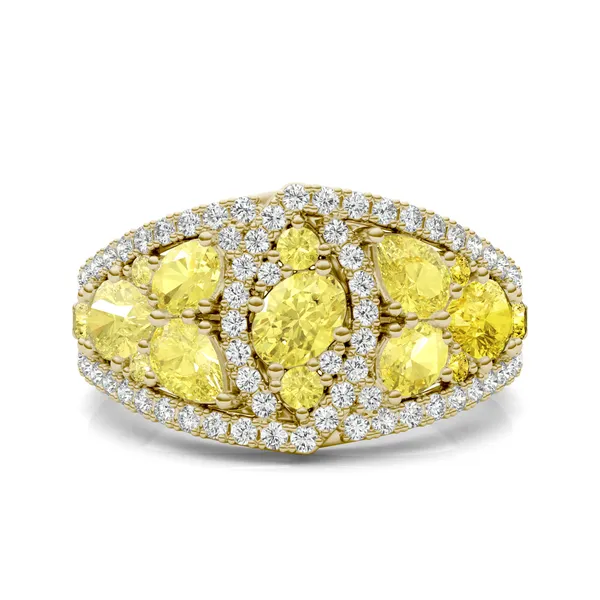 Fancy Yellow Theodora Ring