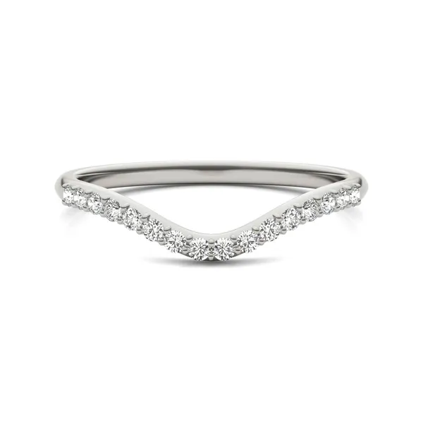Oval Signature Accented Halo Mini Matching Band (Caydia®)