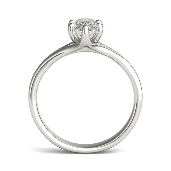 1.00 CTW DEW Marquise Trellis Solitaire Engagement Ring in 14K White Gold
