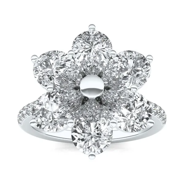 Fleur Éternelle Couture Cocktail Ring