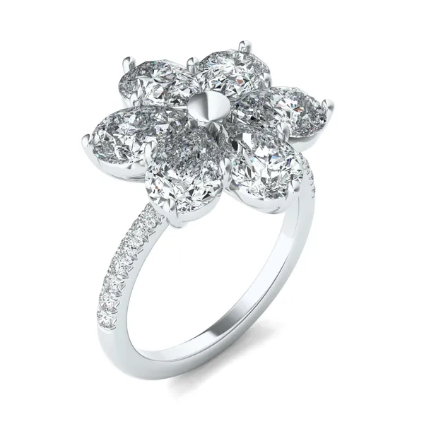 Fleur Éternelle Couture Cocktail Ring