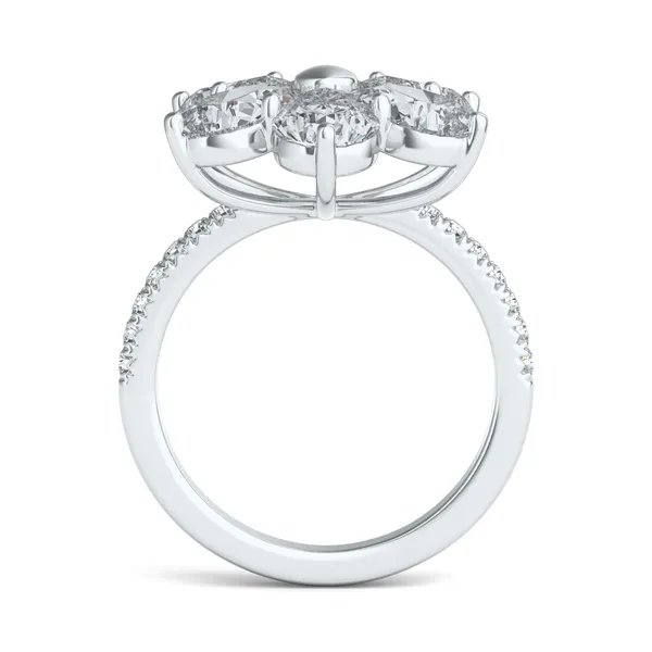 Fleur Éternelle Couture Cocktail Ring