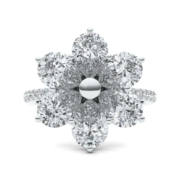 Fleur Éternelle Couture Cocktail Ring
