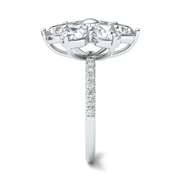 Fleur Éternelle Couture Cocktail Ring