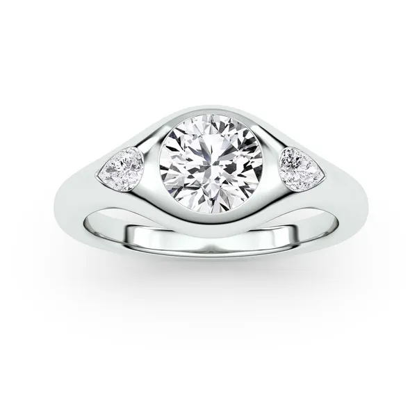 Round Astoria Three-Stone Ring