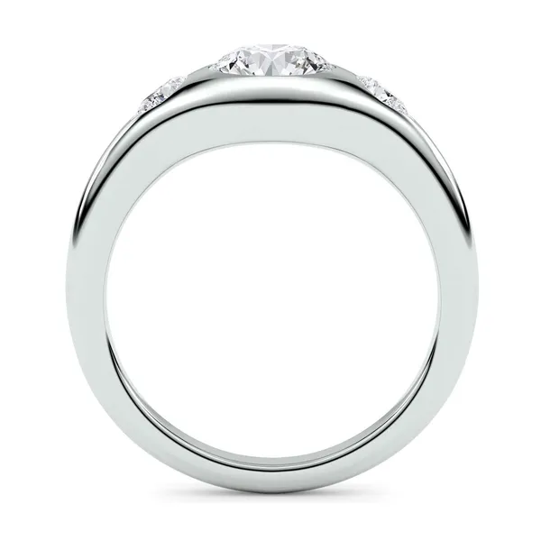 Round Astoria Three-Stone Ring