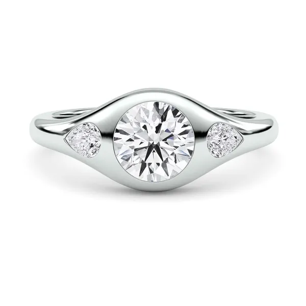 Round Astoria Three-Stone Ring