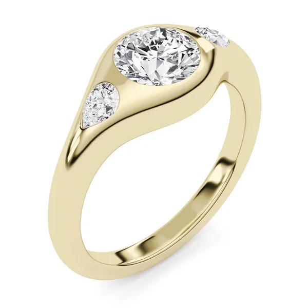 Round Astoria Three-Stone Ring