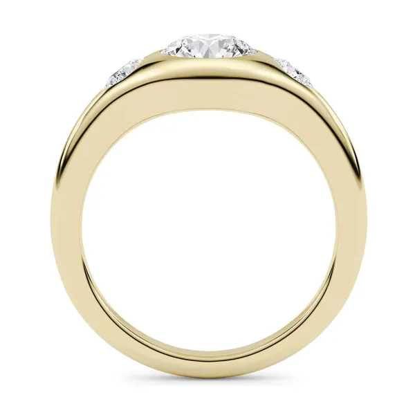 Round Astoria Three-Stone Ring