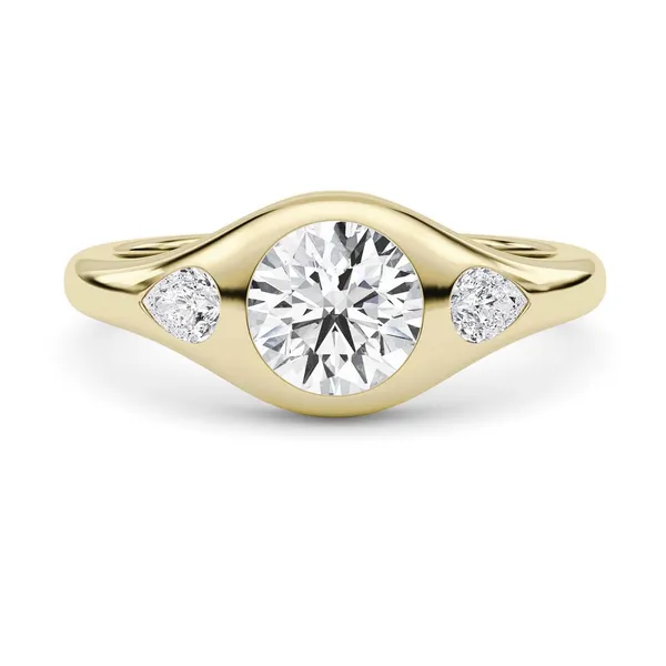 Round Astoria Three-Stone Ring