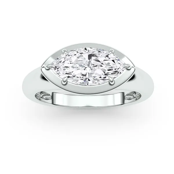 Marquise Bezel Illusion Solitaire Ring