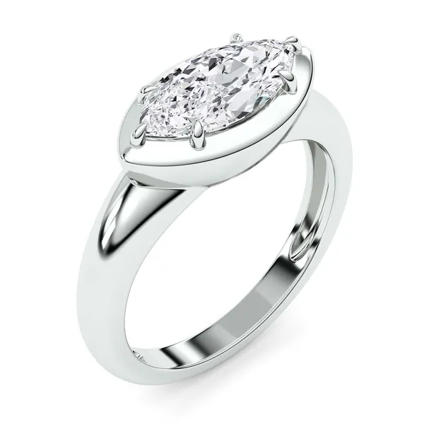 Marquise Bezel Illusion Solitaire Ring