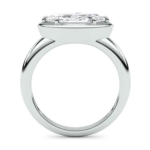Marquise Bezel Illusion Solitaire Ring